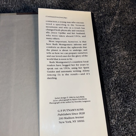 ALIENS AMONG US FIRST EDITION 1985 HARDCOVER BOOK RUTH MONTGOMERY w DUSTCOVER - Picture 7 of 13
